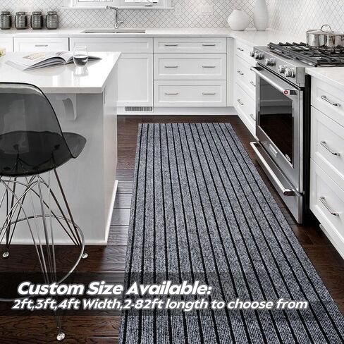 Custom Sizes Runner Rug 2'x6'Indoor Outdoor Utility Carpet,Area Rugs with Non Slip Rubber Backing for Hallway Kitchen Entryway Balcony Garage Stair Laundry in Saudi Arabia