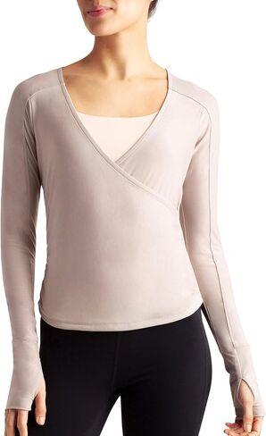 Danskin Barre Wrap Long Sleeve Top in Saudi Arabia