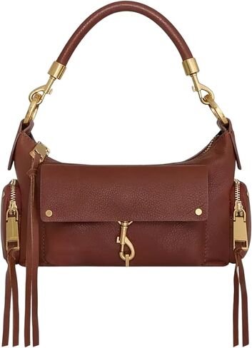 Rebecca Minkoff M.A.B Shoulder Bag, 20th Anniversary Edition Women's Leather Handbag, Sienna in Saudi Arabia