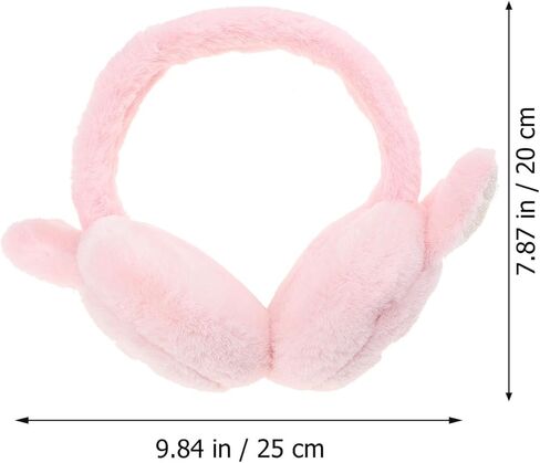 TEHAUX Winter Plush Ear Muffs Cute Rabbit Ear Protector Warm Covers for Boys Soft Fleece Warmers Cold Weather Accessories in Saudi Arabia