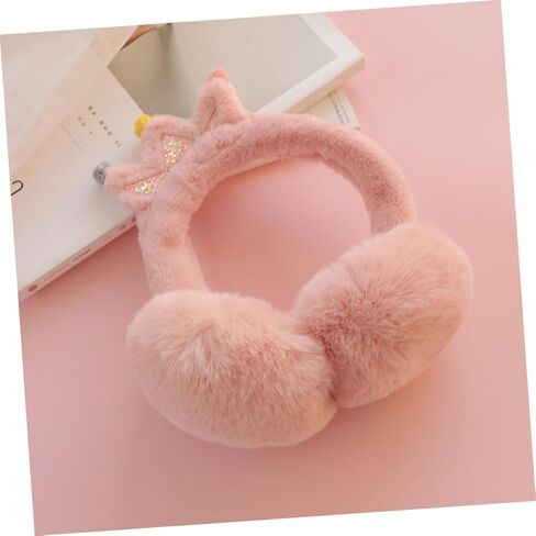 NOLITOY Winter Ear Muffs Thick Warm Keeping Crown Pattern Earmuff Unisex Outdoor Ear Cover for Boys and Random Color in Saudi Arabia