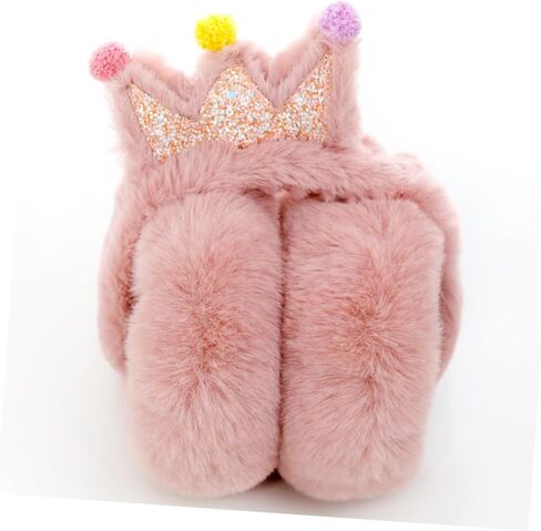 NOLITOY Winter Ear Muffs Thick Warm Keeping Crown Pattern Earmuff Unisex Outdoor Ear Cover for Boys and Random Color in Saudi Arabia