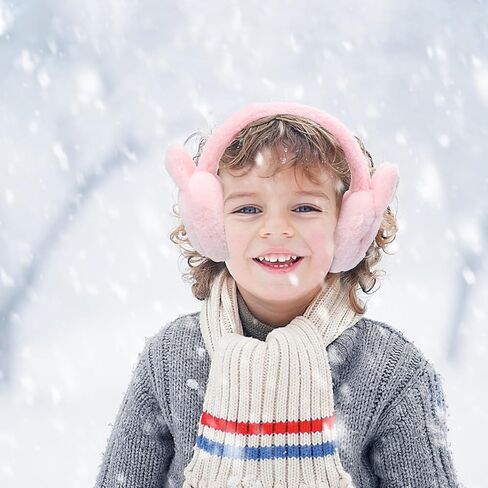 Plush Rabbit Ear Earmuffs Winter Warm Ear Covers for Boys Outdoor Cold Weather in Saudi Arabia