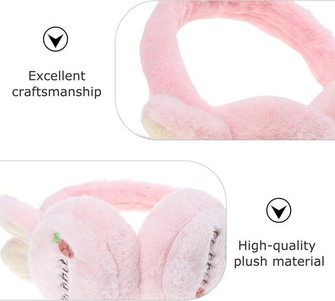 Plush Rabbit Ear Earmuffs Winter Warm Ear Covers for Boys Outdoor Cold Weather in Saudi Arabia