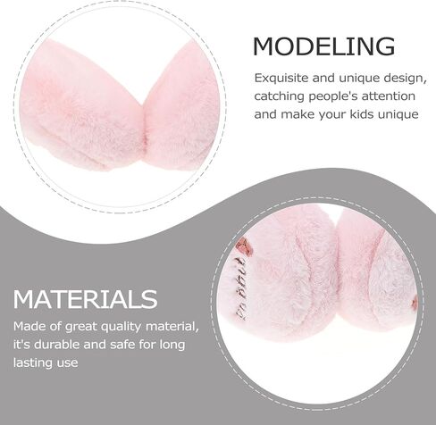 Plush Rabbit Ear Earmuffs Winter Warm Ear Covers for Boys Outdoor Cold Weather in Saudi Arabia