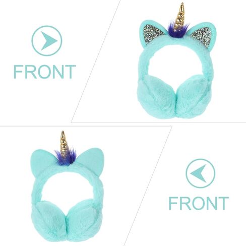 Unicorn Ear Warmer Plush Earmuffs Foldable Adjustable Cozy Winter Fall Ear Covers for Boys Outdoor Cold Weather in Saudi Arabia
