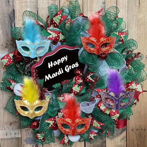 12PCS Mini Masquerade Masks for Mardi Gras Masquerade Party Decoration Decorative Masks for Table Decor/Cupcake Decor/Home Decor in Saudi Arabia