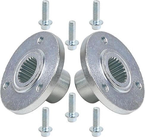 Pair 3 Stud 23T Spline Wheel Rear Axle Hubs, 50mm Spacing for ATV Quad Buggy Go Kart Drift Trike Cart DIY Parts 5 inch Wheels Tires in Saudi Arabia