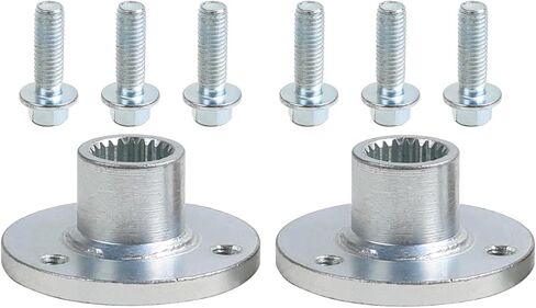 Pair 3 Stud 23T Spline Wheel Rear Axle Hubs, 50mm Spacing for ATV Quad Buggy Go Kart Drift Trike Cart DIY Parts 5 inch Wheels Tires in Saudi Arabia