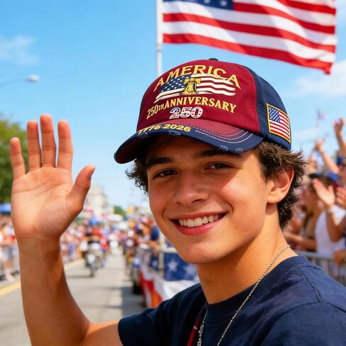 U.S.A 250th Anniversary Embroidered Baseball Cap Adjustable 1776-2026 Anniversary Birthday Retro Patriots Hat for Men Women in Saudi Arabia