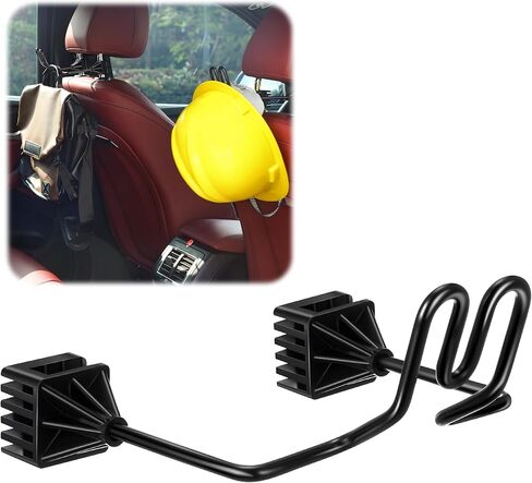 Feekoon 2 Pcs Hard Hat Holder for Truck, Hard Hat Accessories for Truck SUV Car Seat to Keep Cap Shape, Car Seat Back Organizers for Clothes Cowboy Caps Patent Pending (Black) in Saudi Arabia