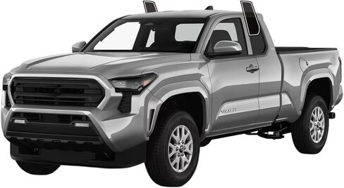 Precut Windows Tint Film Back Cars Sun Blocking Protection Privacy Anti Shatter Glass 2 Ply Computer Cut Any Tint Shade for Toyota Tacoma Double 2016-2023 in Kuwait