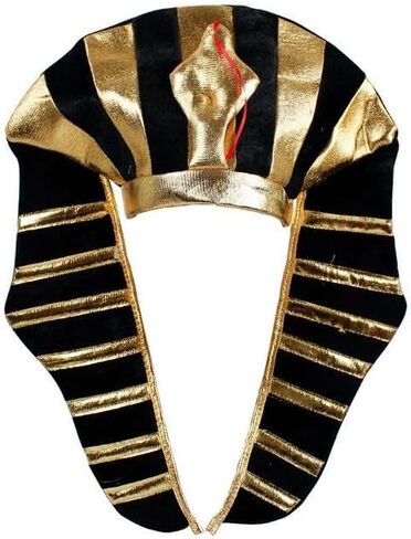 Clobeau Pharaoh Hat Egyptian Headpiece King TUT Costume King Pharaoh Costume Adult Pharaohs Headpiece Egyptian Halloween Costumes Cosplay Dress Up Themed Party Supplies Pharaohs Costumes in Saudi Arabia