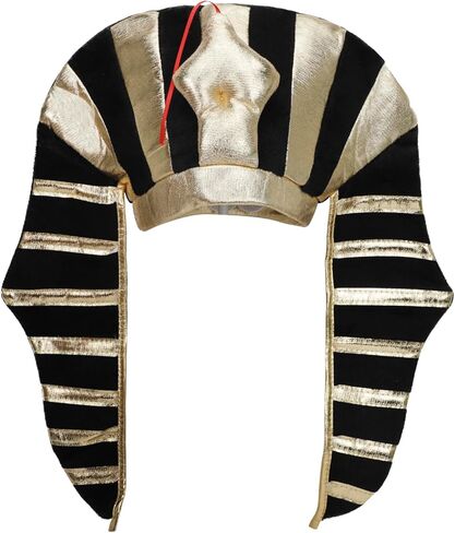 Clobeau Pharaoh Hat Egyptian Headpiece King TUT Costume King Pharaoh Costume Adult Pharaohs Headpiece Egyptian Halloween Costumes Cosplay Dress Up Themed Party Supplies Pharaohs Costumes in Saudi Arabia