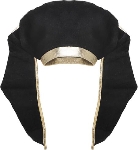 Clobeau Pharaoh Hat Egyptian Headpiece King TUT Costume King Pharaoh Costume Adult Pharaohs Headpiece Egyptian Halloween Costumes Cosplay Dress Up Themed Party Supplies Pharaohs Costumes in Saudi Arabia