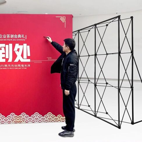 Portable Pop Up Display Stand, Easy Setup Collapsible Booth for Exhibits, Conferences, and Events, Includes Carrying Bag in Saudi Arabia