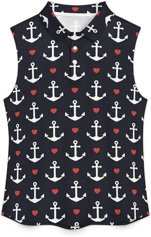 Nautical Funny Anchor Women's Tank Top Sleeveless Vest V Neck Shirt for Work Party Travel in Saudi Arabia