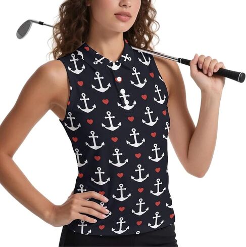 Nautical Funny Anchor Women's Tank Top Sleeveless Vest V Neck Shirt for Work Party Travel in Saudi Arabia