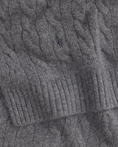 Polo Ralph Lauren Mens Cable-Knit 100% Cashmere Beanie and Scarf Set in Saudi Arabia