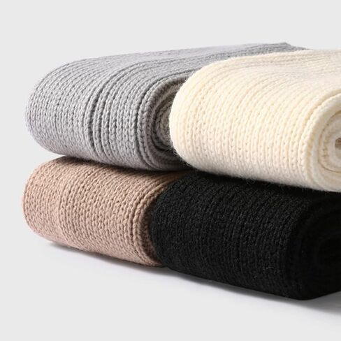 تدفئة الساق للنساء، رياضات الرقص المضلعة لحفلات الثمانينات للنساء الصغار وحفلات النيون المحبوكة للخريف والشتاء والرياضات اليوجا فضفاضة لتدفئة الساق (أبيض) in Kuwait