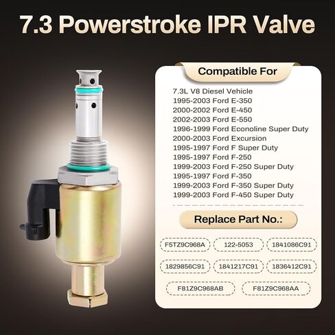 7.3l IPR صمام حاقن الوقود منظم الضغط صمام F81A9C968AA F5TZ9C968A متوافق مع V8 Powerstroke 1995-2003 F250 F350 F450 F550 E350 E450 E550 in Kuwait