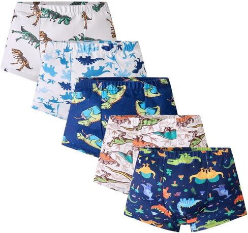 Boys Underwear Briefs Classic Dinosaur Toddler Boxer Fit Boys Underpants Multipack Youth Boxer Briefs in Saudi Arabia