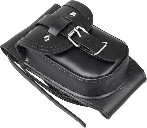 Fuel Tank Cover Panel Bib Bra Pouch Leather Gas Tank Bag for Harley Sportster Iron 883 XL883N Forty Eight XL1200X Custom XR1200,Black in Saudi Arabia