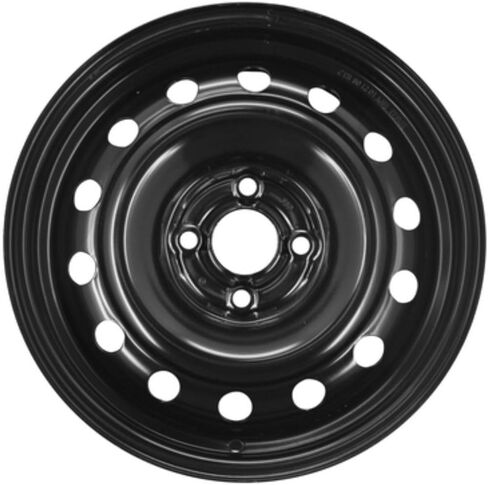 حافة عجلة من الفولاذ الأسود مقاس 14 بوصة 14 × 5.5 بوصة مُجددة من المصنع OEM لسيارة Honda Civic 4 العروة 2001-2005 | 63827 in Kuwait