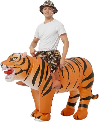 GOOSH Inflatable Tiger Costume for Adult and Inflatable Tiger Costume for Kids 48IN Bundled in Saudi Arabia