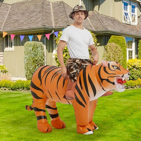 GOOSH Inflatable Tiger Costume for Adult and Inflatable Tiger Costume for Kids 48IN Bundled in Saudi Arabia