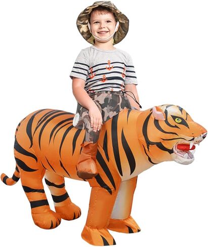 GOOSH Inflatable Tiger Costume for Adult and Inflatable Tiger Costume for Kids 48IN Bundled in Saudi Arabia