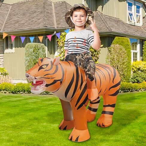 GOOSH Inflatable Tiger Costume for Adult and Inflatable Tiger Costume for Kids 48IN Bundled in Saudi Arabia