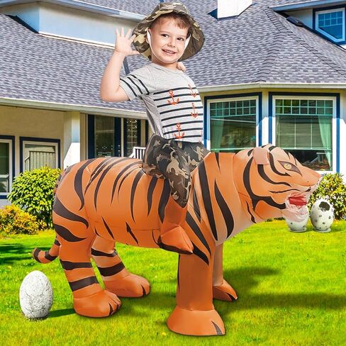 GOOSH Inflatable Tiger Costume for Adult and Inflatable Tiger Costume for Kids 48IN Bundled in Saudi Arabia