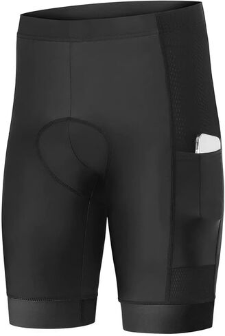 Men's High Elastic Sponge Pad Shock Absorption Breathable Cycling Shorts for Outdoor Riding in Saudi Arabia