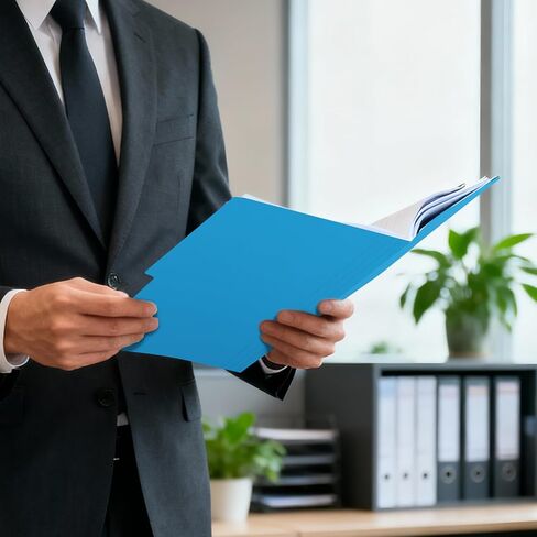 مجلد ملفات، PANDRI 220 Pack مجلد ملفات ملون، 1/3 علامات تبويب مقطوعة، حجم الحروف، مجلد ملفات متنوع 6 ألوان للأعمال المكتبية والمدرسة in Kuwait