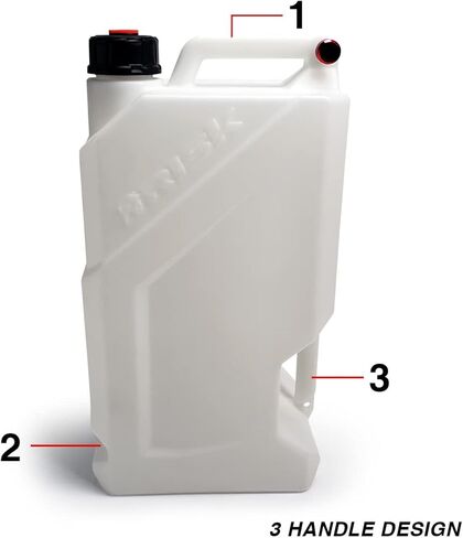 Risk Racing (00389) EZ5-5 Gallon Utility Jug (No Hose Bender or Floor Mount) White in Saudi Arabia