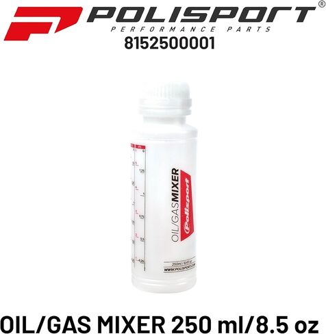 Polisport ProOctane Oil Mixer Bottle – 250ml Transparent Measuring Container – Fuel/Oil Mixing Tool for Off-Road Motorcycles & ATVs in Saudi Arabia
