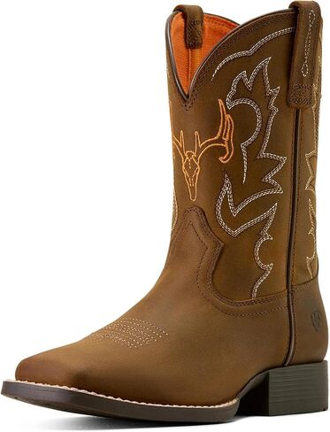 ARIAT unisex-child Deer Ridge Wide Square Toe Western Boot in Saudi Arabia