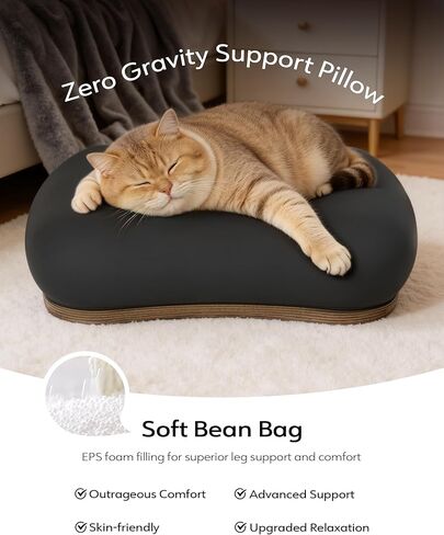 LULULOOK 2-in-1 Lap Desk & Kindle Pillow Stand, Laptop Desk Holder with Beanbag Cushion & Foldable Arm for 14" Laptop,iPad, Phone, 4.7-14.6" Tablet & Kindle Reading in Bed in Saudi Arabia
