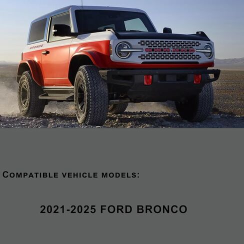 Hood Deflector Compatible with Ford 2021-2025 Bronco 4-Door & 2-Door Hood Protector Waterproof Uvioresistant Three Stage Form Trail Armor Textured Black Hood Guard Shield Bug Deflector in Saudi Arabia