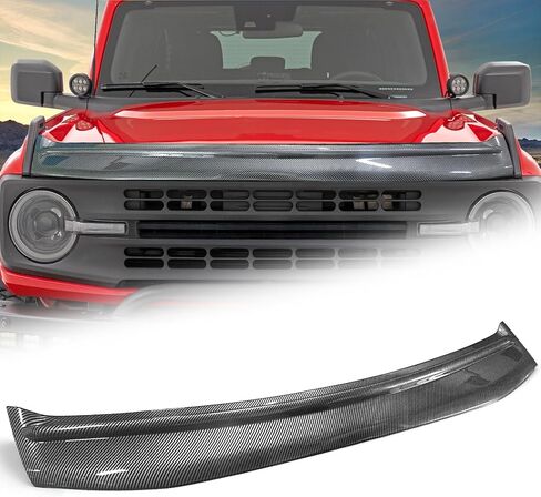 واقي غطاء محرك السيارة متوافق مع Bronco 4-Door & 2-Door 2026 2025 2023 2022 2021 غطاء محرك السيارة درع عاكس الحشرات الملحقات الخارجية باللون الأسود اللامع (ليس لرياضة برونكو) in Kuwait