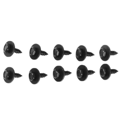 10Pcs Self Tapping Screw with Washer 4.8 X 19 Mm 8mm Compatible with Automotive Parts Vehicle Models Black Finish 1G724-97012 in Saudi Arabia