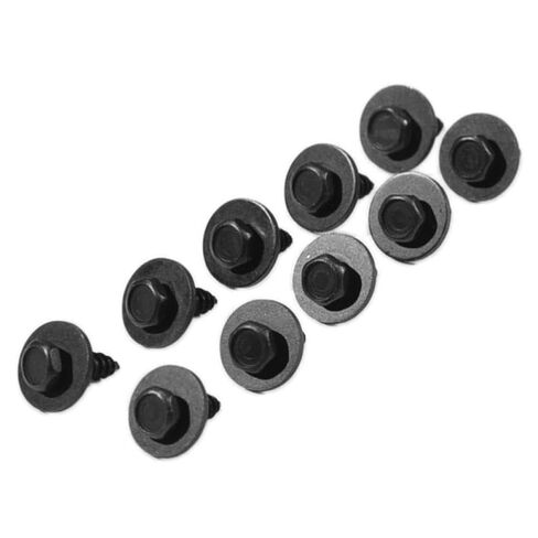 10Pcs Self Tapping Screw with Washer 4.8 X 19 Mm 8mm Compatible with Automotive Parts Vehicle Models Black Finish 1G724-97012 in Saudi Arabia