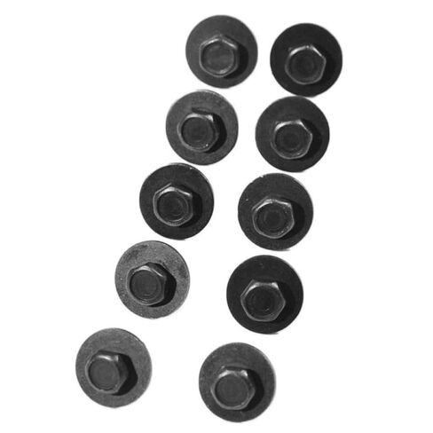 10Pcs Self Tapping Screw with Washer 4.8 X 19 Mm 8mm Compatible with Automotive Parts Vehicle Models Black Finish 1G724-97012 in Saudi Arabia