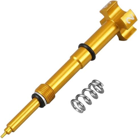 برغي خليط وقود الهواء القابل للتعديل لمكربن ​​الدراجة النارية متوافق مع نماذج YZ WR 250F 426F 450F 450 250F جزء تعديل المكربن ​​الألومنيوم (أحمر) in Kuwait