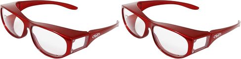 Global Vision Escort OTG Motorcycle Safety Sunglasses for Men or Women Z87.1 Safety-Rated Black Frame w/Clear Lens (Pack of 2) in Saudi Arabia