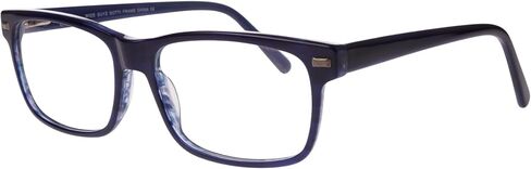 XPL Wide Guyz GOTTI Eyeglasses, Dark Navy Blue Frame, 60-18-155 Size, Large Fit in Saudi Arabia
