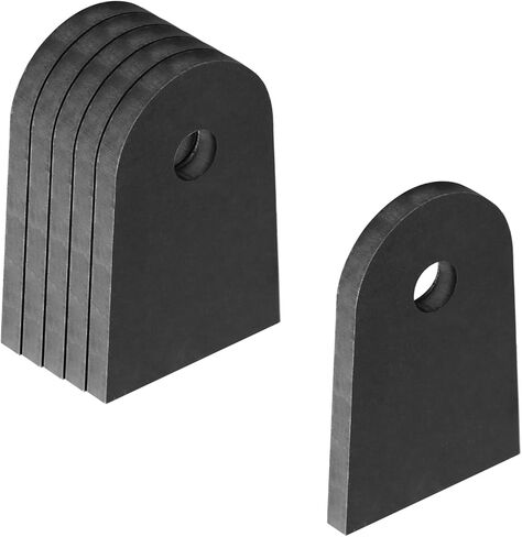 6 Pack Weld-On Tabs, Flat Chassis Shock Mount Tabs, 3-1/2" Height, 1/2" Hole, 5/16" Thick in Saudi Arabia