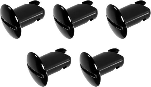 7075-Aluminum 5/16" Quarter Turn Dzus Fasteners, 500 Grip Button Oval Head Fastener, Black (10-Pack) in Kuwait