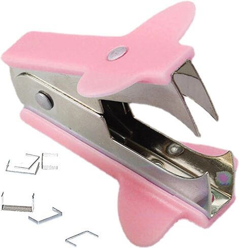 Pink Staple Remover Tool with Non-Slip Handle, Professional Grade for School, Office, Home Use, Stapler Removals Puller Tool in Saudi Arabia